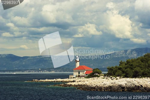 Image of Lighthouse on Brac island Croatia