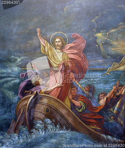 Image of Jesus Calms a Storm on the Sea