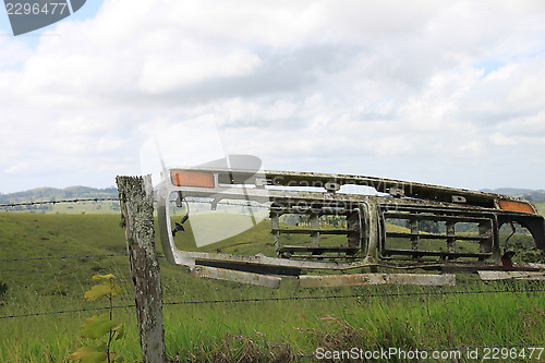 Image of Ford on the fence