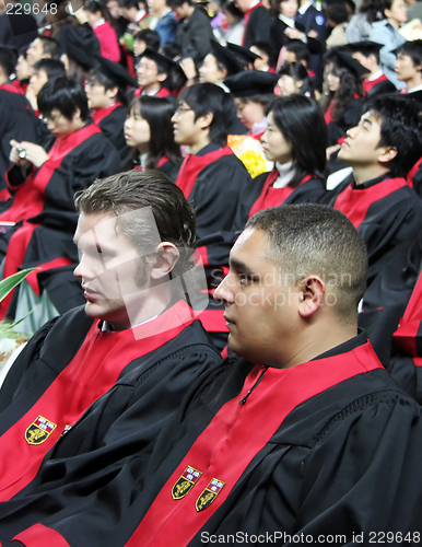 Image of International graduates at an Asian university during a graduati