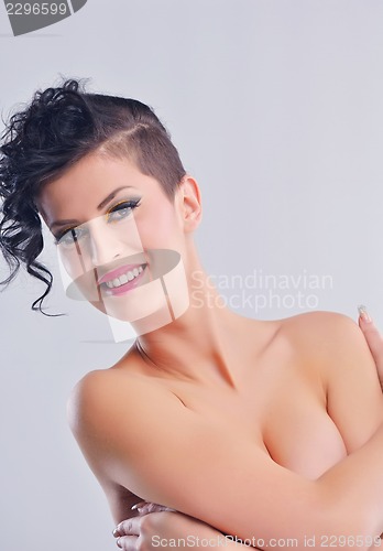 Image of Beautiful Woman with  Luxury Makeup