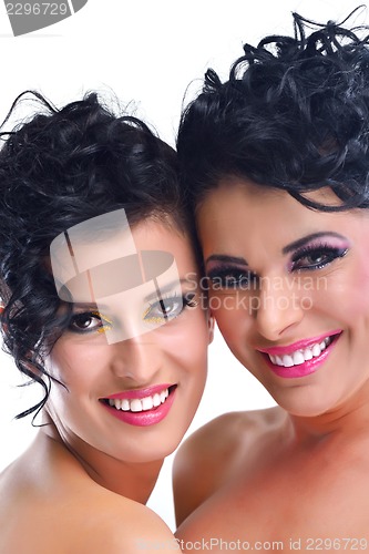 Image of Beautiful Woman with  Luxury Makeup