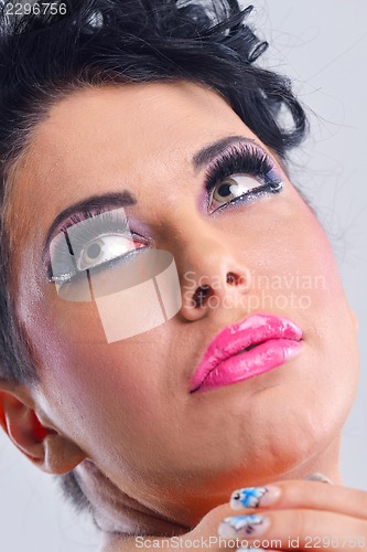 Image of Beautiful Woman with  Luxury Makeup