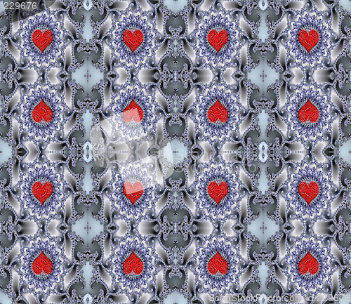 Image of Seamless hearts background