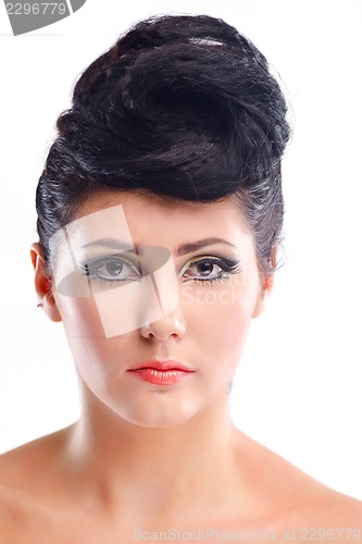 Image of Beautiful Woman with  Luxury Makeup