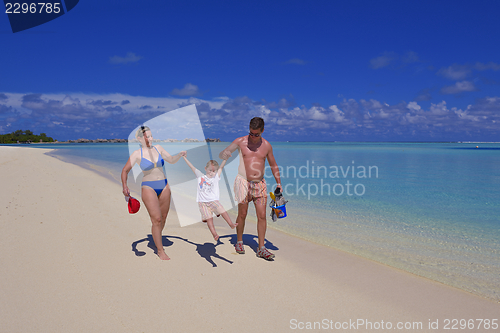Image of happy family on vacation
