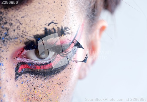 Image of Beautiful Woman with  Luxury Makeup