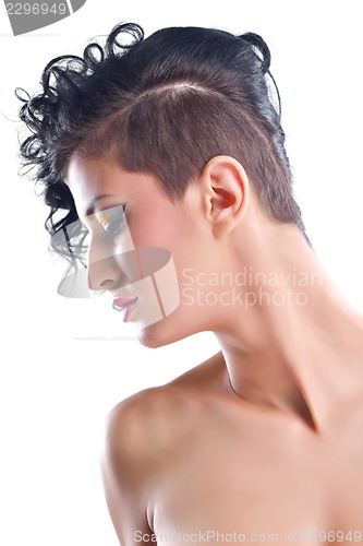 Image of Beautiful Woman with  Luxury Makeup