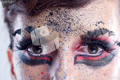 Image of Beautiful Woman with  Luxury Makeup