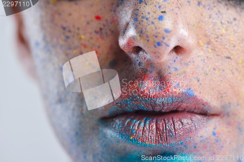 Image of Beautiful Woman with  Luxury Makeup