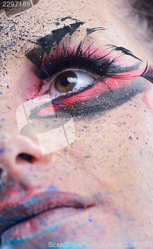 Image of Beautiful Woman with  Luxury Makeup
