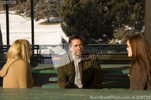 Image of People Talking in the Park