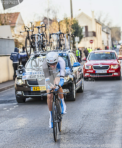 Image of The Cyclist Robert Gesink- Paris Nice 2013 Prologue in Houilles