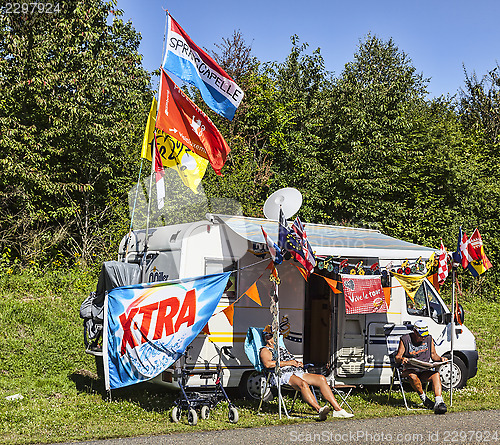 Image of Fans of Le Tour de France