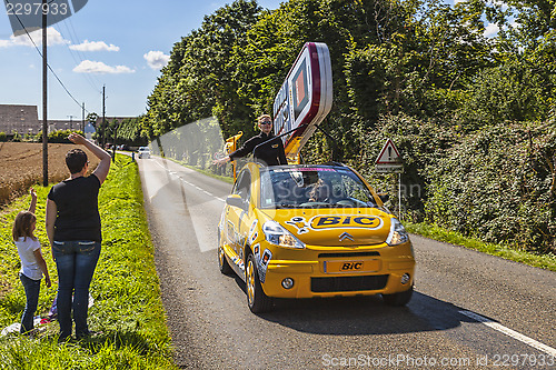 Image of Bic Car During Le Tour de France