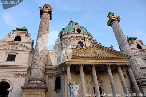 Image of Karlskirche Church in Vienna, Austria