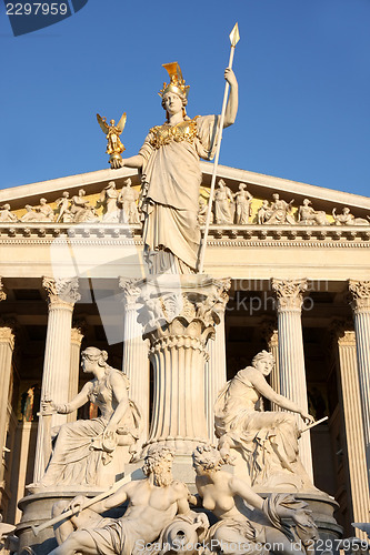 Image of The Austrian Parliament in Vienna, Austria