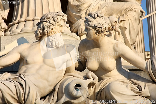 Image of Austrian Parliament in Vienna, Austria