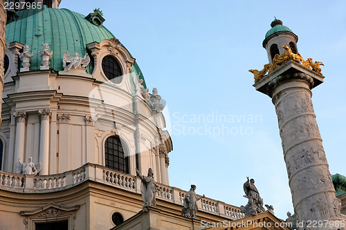 Image of Karlskirche Church in Vienna, Austria