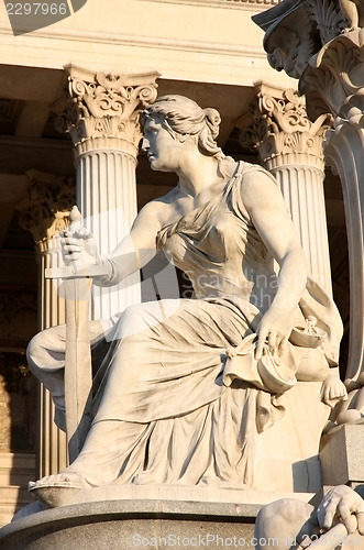 Image of The Austrian Parliament in Vienna, Austria