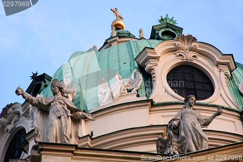 Image of Karlskirche Church in Vienna, Austria