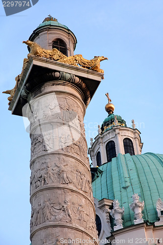 Image of Karlskirche Church in Vienna, Austria