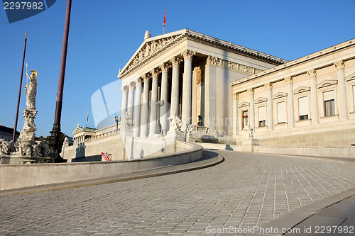 Image of The Austrian Parliament in Vienna, Austria