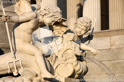 Image of The Austrian Parliament in Vienna, Austria