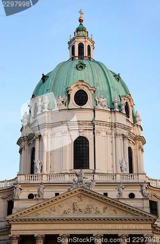 Image of Karlskirche Church in Vienna, Austria