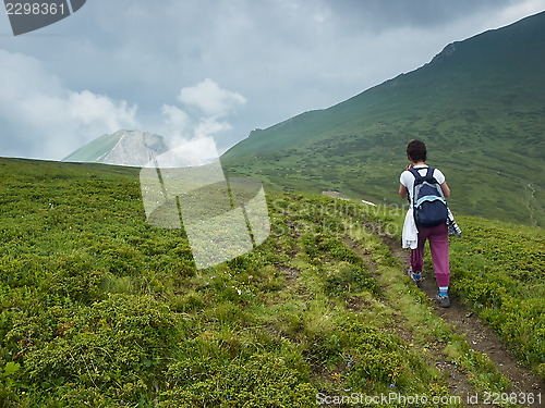 Image of Mountain trekking