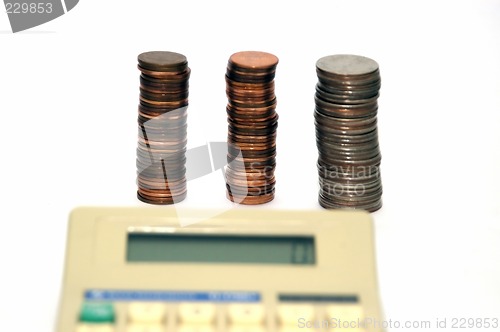 Image of Piles of coins