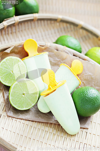Image of lime ice-cream