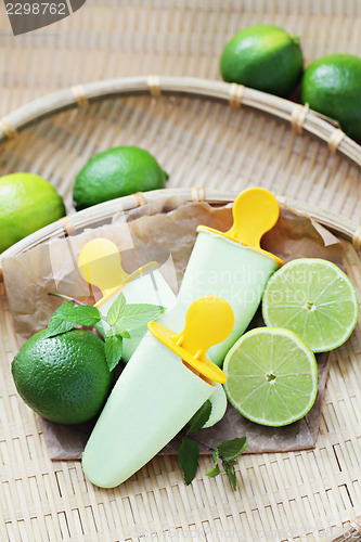 Image of lime ice-cream