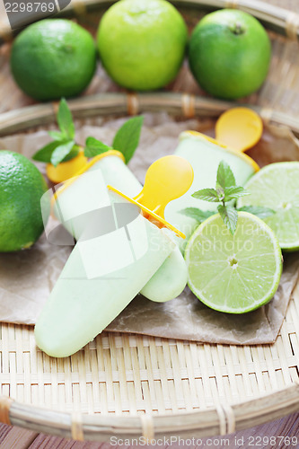 Image of lime ice-cream
