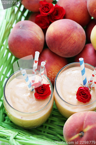 Image of peach smoothie 