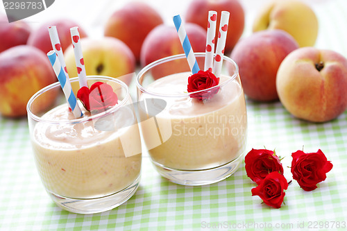 Image of peach smoothie 