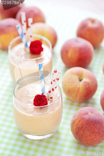 Image of peach smoothie 