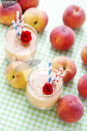 Image of peach smoothie 