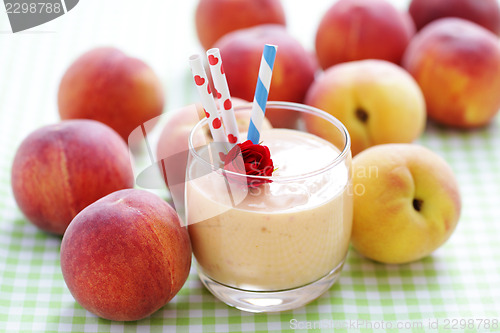 Image of peach smoothie 