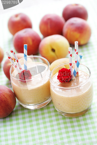 Image of peach smoothie 