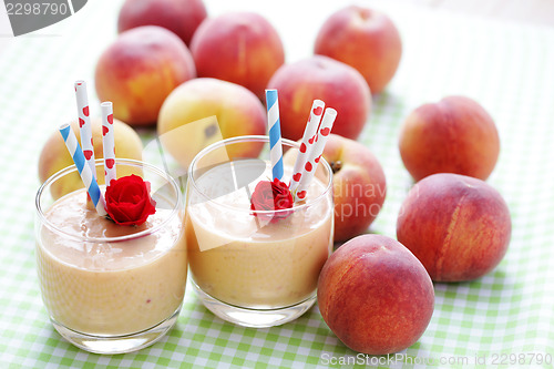 Image of peach smoothie 