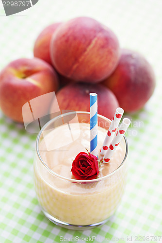 Image of peach smoothie 