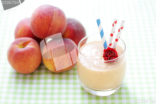 Image of peach smoothie 