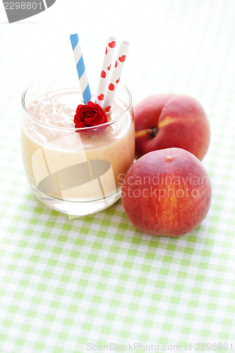 Image of peach smoothie 