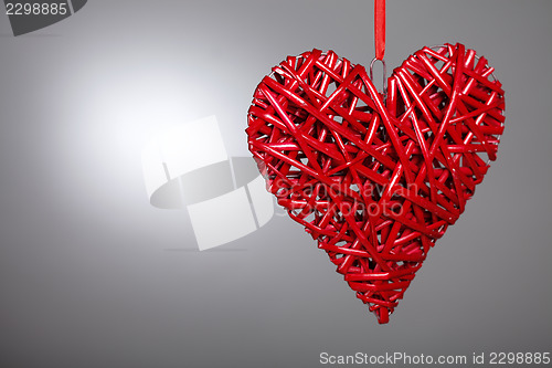 Image of Hand made red heart