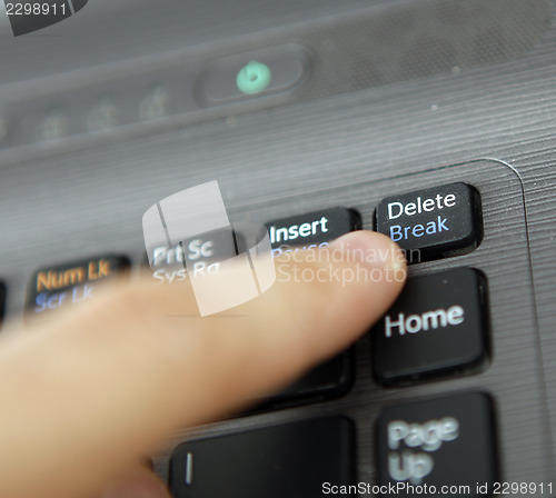 Image of laptop keyboard