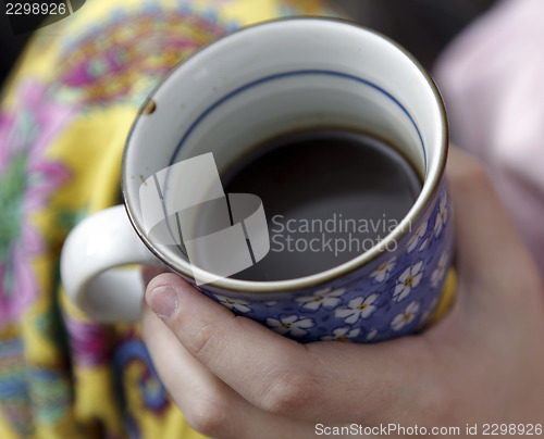 Image of Woman with cofee