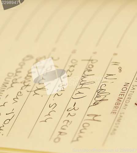 Image of Old agenda