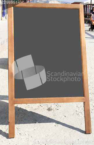 Image of Restaurant menu chalkboard 