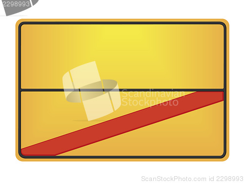 Image of german road sign